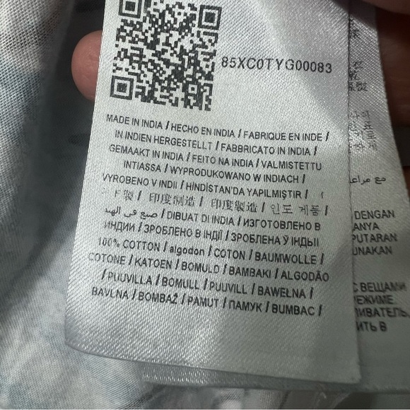 Guess Men's White Graffiti All Over Print Streetwear Skater Cotton Shirt Size S - Picture 10 of 12